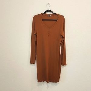 Nwot cognac colored dress